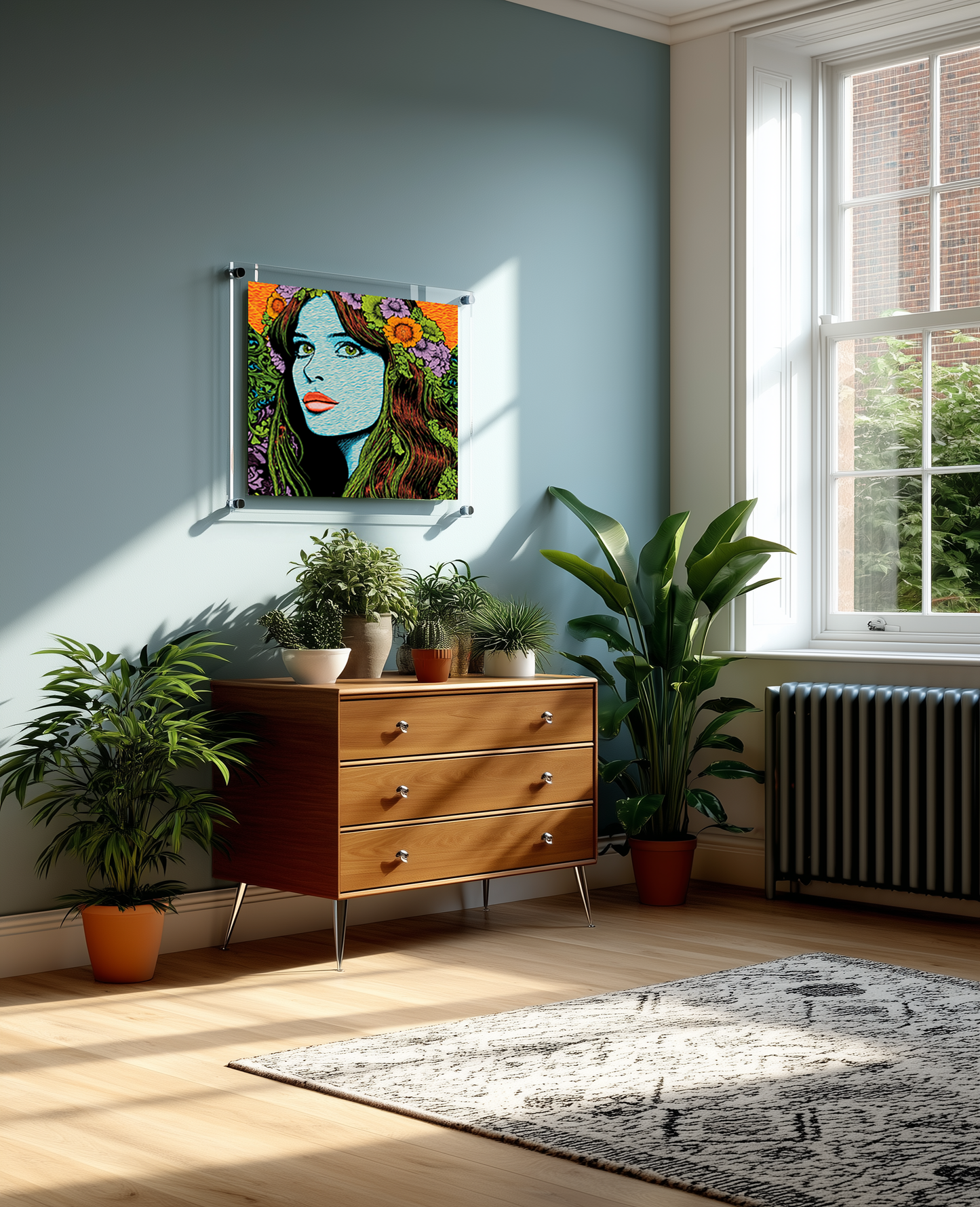 20x24 Acrylic Frame Easy-Hang Portrait Style With Standoff Bolts