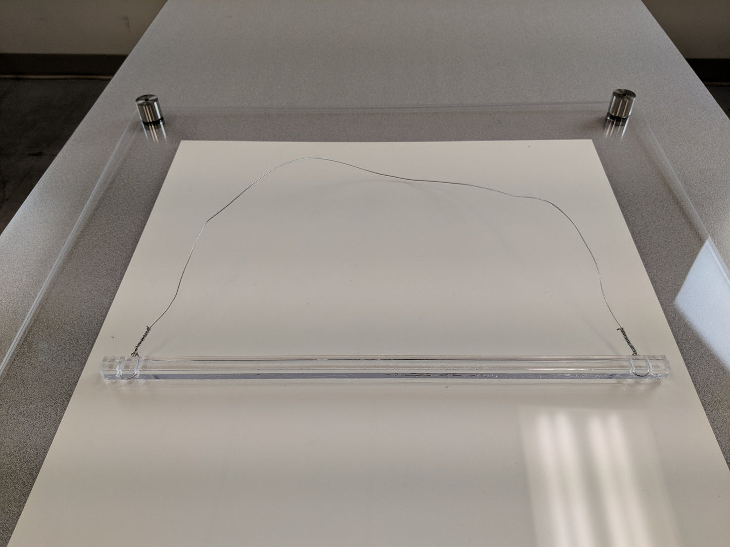 6x6 Floating Frame Easy-Hang Acrylic Square With Standoff Bolts