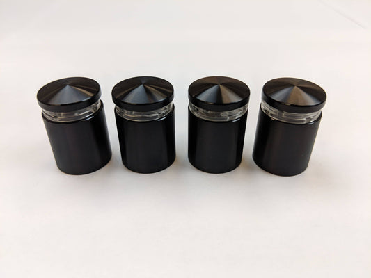 3/4" Black Standoff Bolts For Acrylic Frame