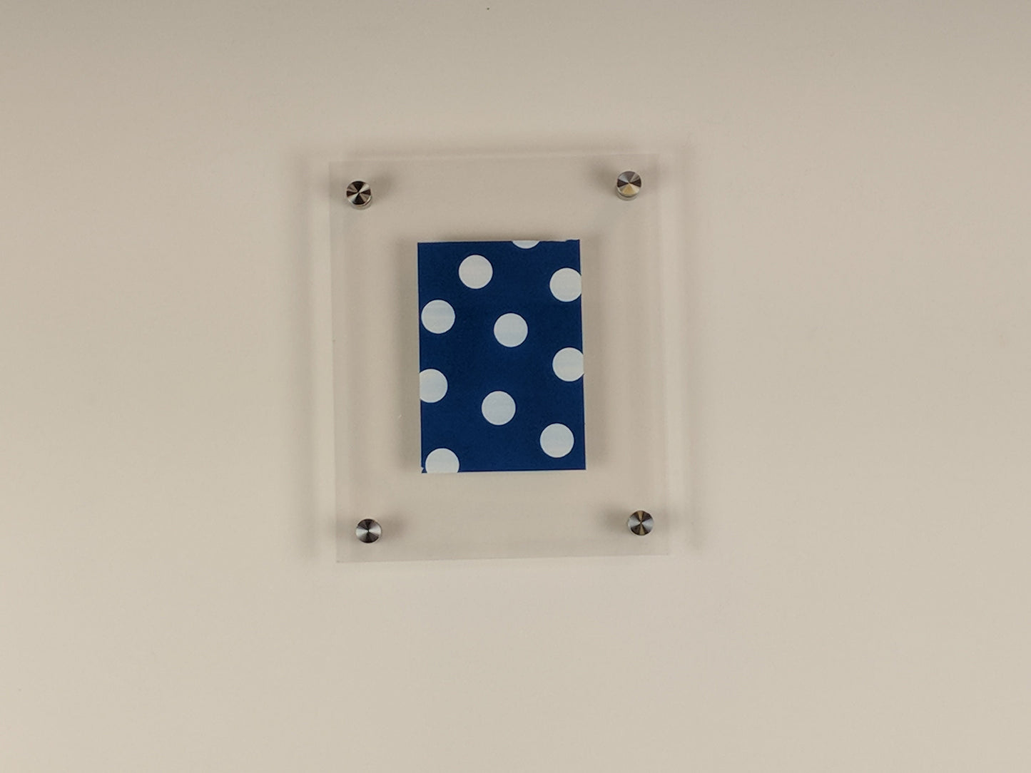 5x7 Acrylic Floating Frame Easy-Hang Wire Bracket and Standoff Bolts