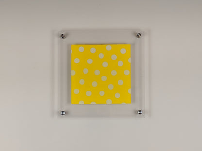 13x13 Acrylic Frame Easy-Hang Square With Standoff Bolts